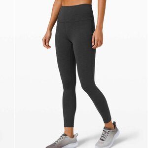 Lululemon Wunder Train High Rise Tight 25" Inch Size 4 Heathered Graphite Grey
